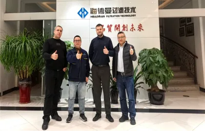 Clientes rusos visitan a Headman para explorar una nueva cooperación en el mercado de filtración euroasiático
